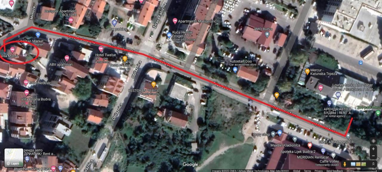 Vila Monte Hotel Будва Екстериор снимка